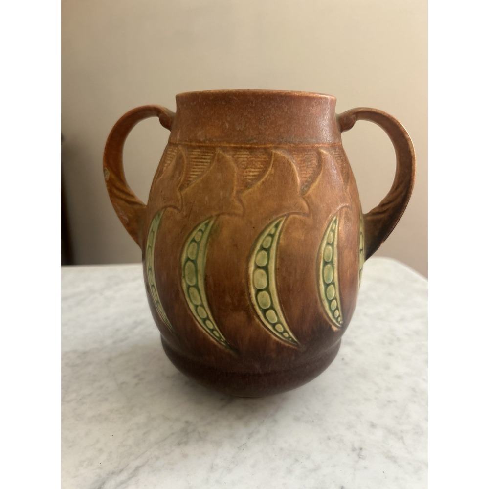Roseville Falline Tan Vase SHAPE HARD TO FIND READ